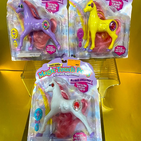 MAGIC TOUCH PONY VTG 90s MAGIC JEWELS PONIES, LIGHT UP & BLINK COLLECTION OF 3 - Picture 5 of 16